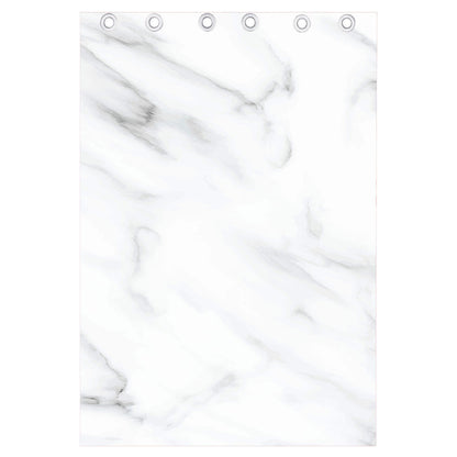 White Marble Print Curtain