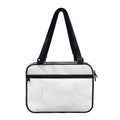 White Marble Print Double Strap Bible Bag