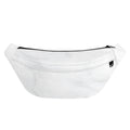 White Marble Print Fanny Pack