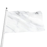 White Marble Print Flag