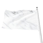 White Marble Print Flag