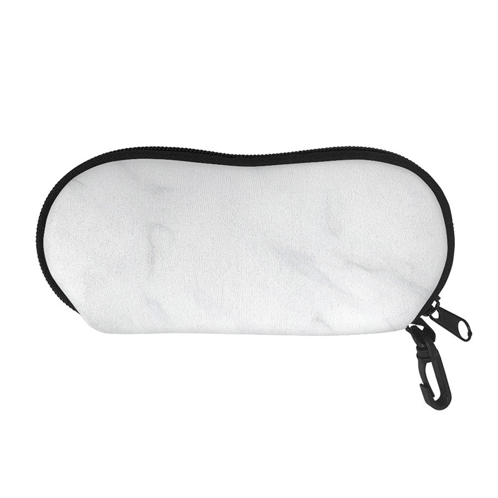 White Marble Print Glasses Case