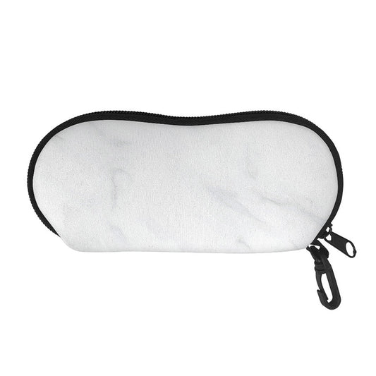 White Marble Print Glasses Case