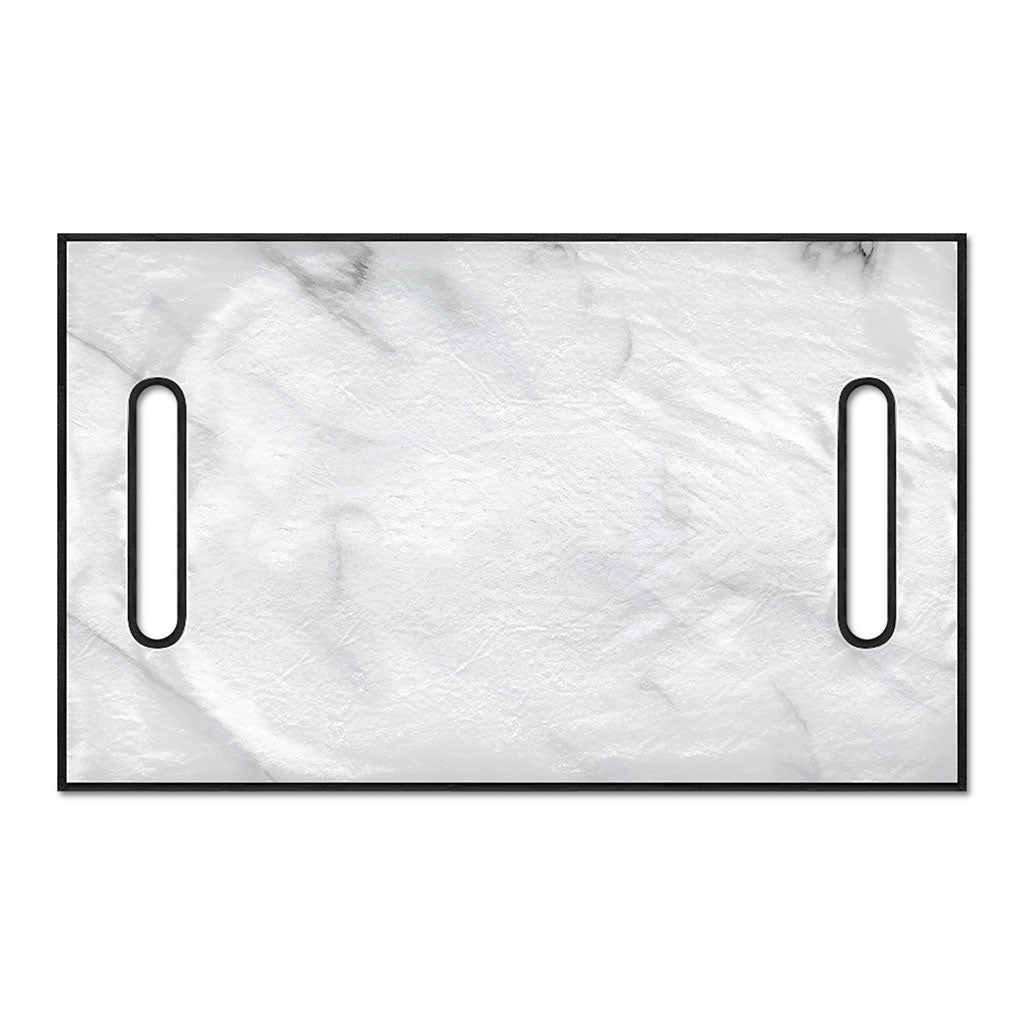 White Marble Print Golf Cart Seat Cover