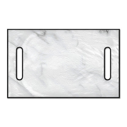 White Marble Print Golf Cart Seat Cover