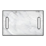 White Marble Print Golf Cart Seat Cover