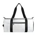 White Marble Print Gym Bag