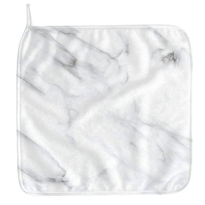 White Marble Print Hand Towel