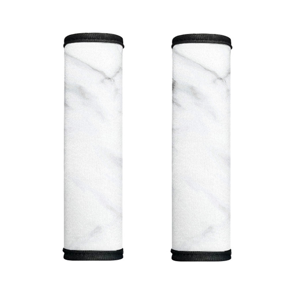 White Marble Print Handle Covers