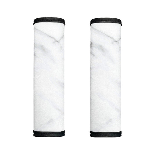 White Marble Print Handle Covers