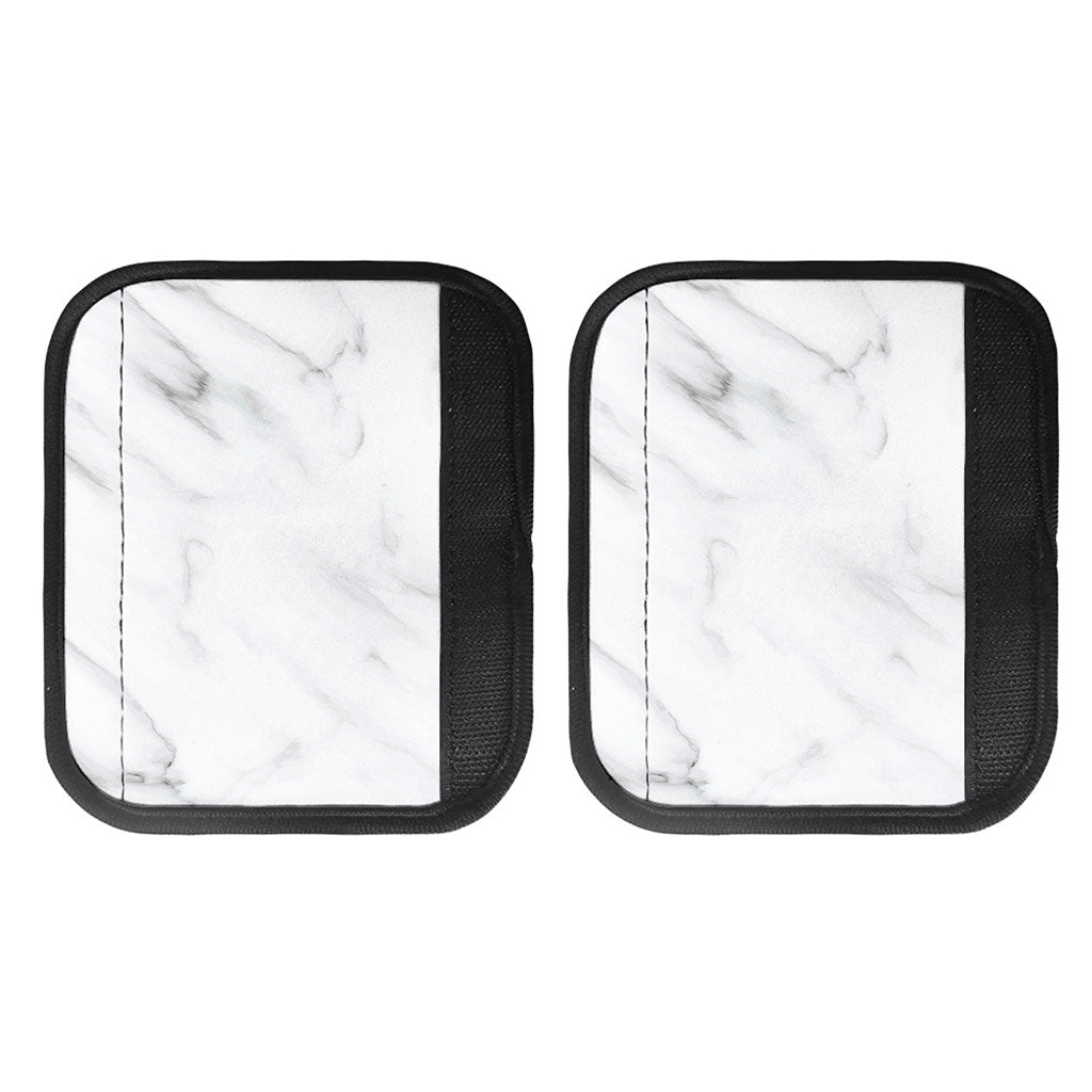 White Marble Print Handle Covers