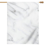 White Marble Print House Flag