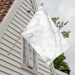 White Marble Print House Flag