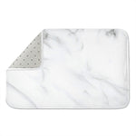 White Marble Print Indoor Door Mat