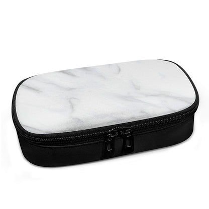 White Marble Print Insulin Cooler Travel Case