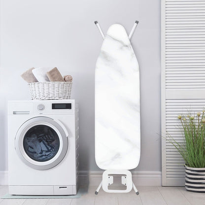 White Marble Print Ironing Board Cover