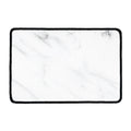 White Marble Print Kitchen Mat