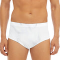 White Marble Print Men's Triangle Swim Briefs
