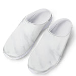 White Marble Print Mesh Casual Shoes