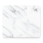 White Marble Print Mouse Pad