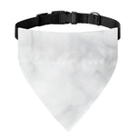 White Marble Print Over The Collar Dog Bandana
