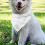 White Marble Print Over The Collar Dog Bandana