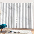 White Marble Print Pencil Pleat Curtains