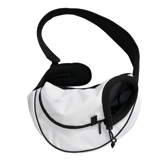 White Marble Print Pet Sling Carrier