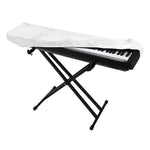 White Marble Print Piano Keyboard Cover