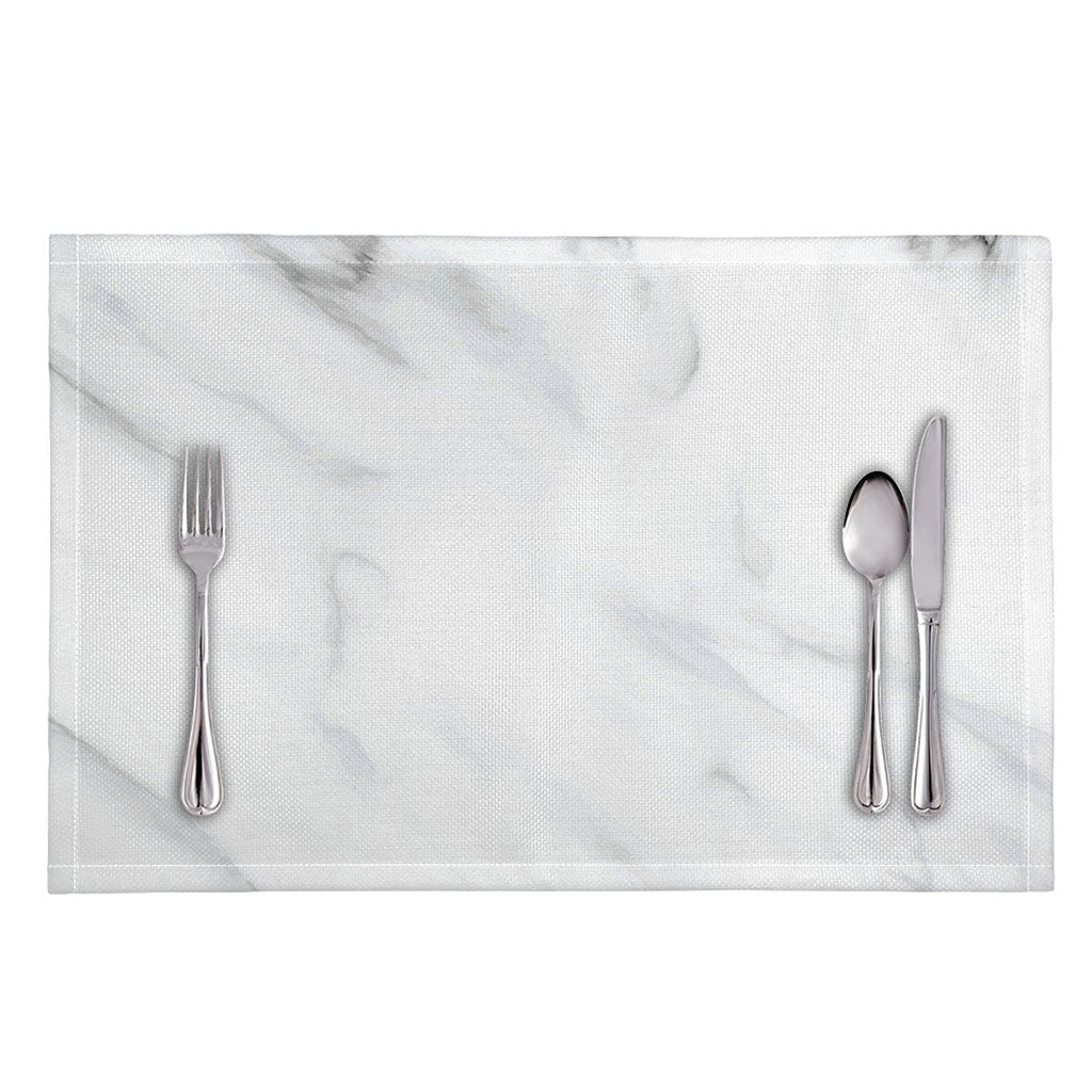 White Marble Print Placemat