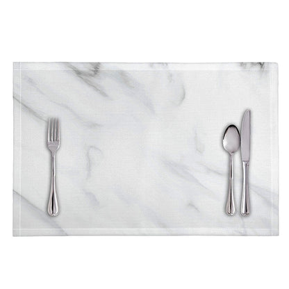 White Marble Print Placemat