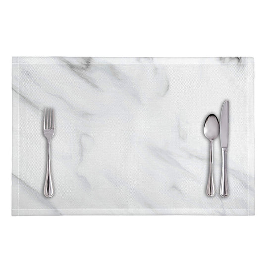 White Marble Print Placemat
