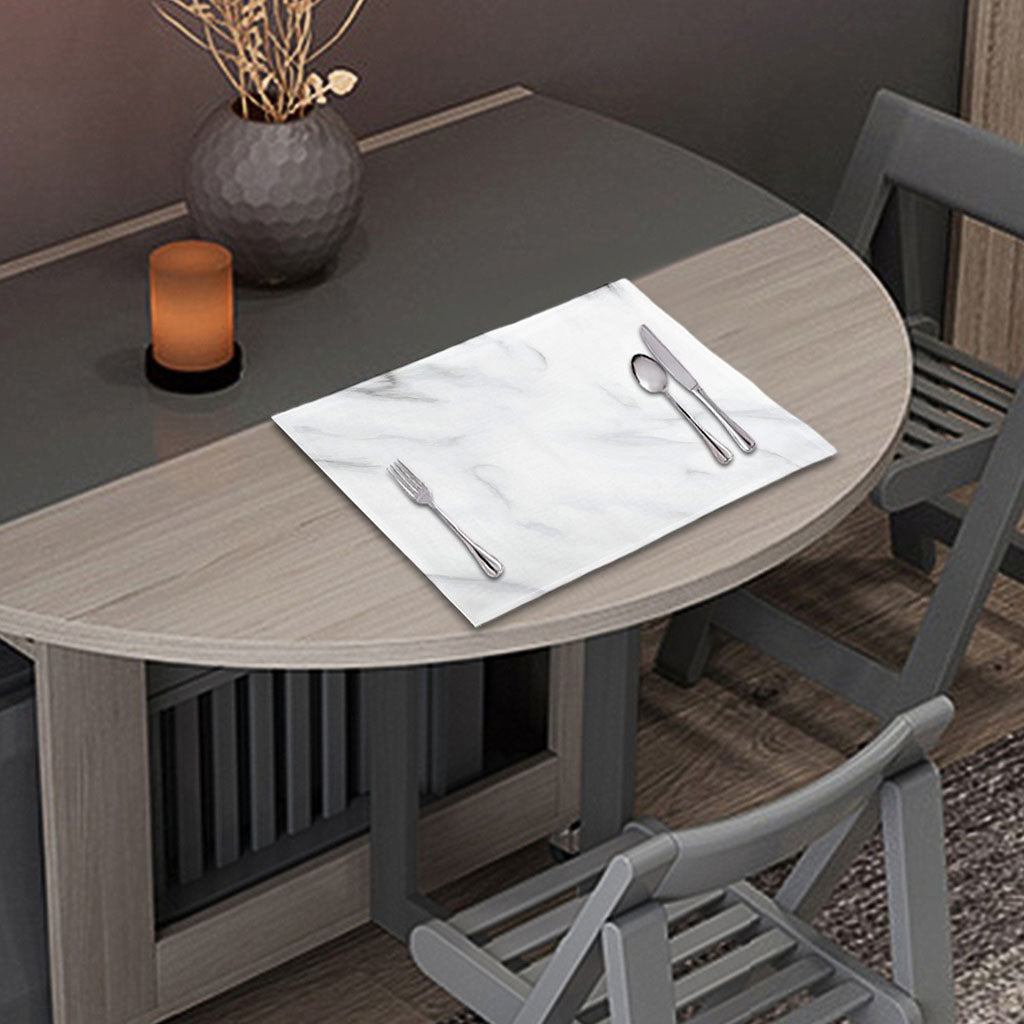 White Marble Print Placemat