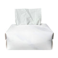 White Marble Print Rectangle Tissue Box Cover