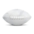 White Marble Print Rugby Ball