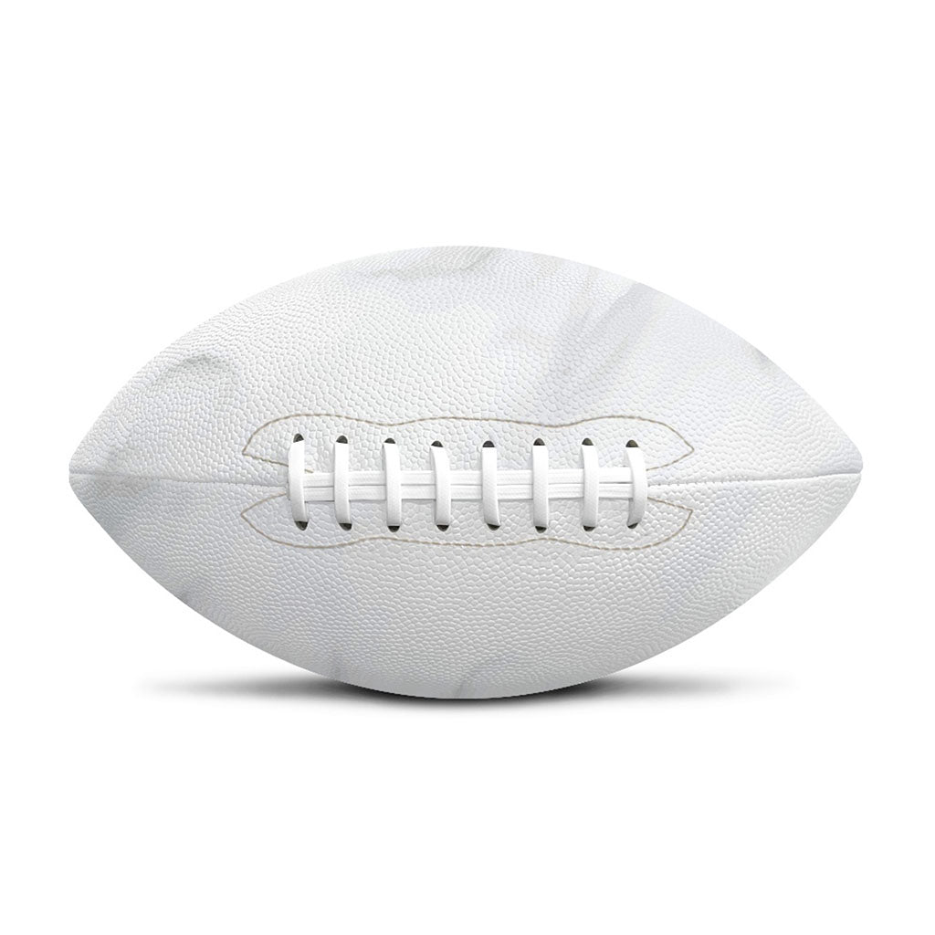 White Marble Print Rugby Ball