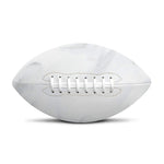 White Marble Print Rugby Ball