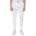 White Marble Print Joggers