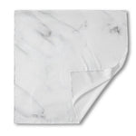 White Marble Print Silk Bandana
