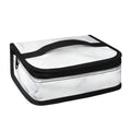 White Marble Print Small Lunch Bag