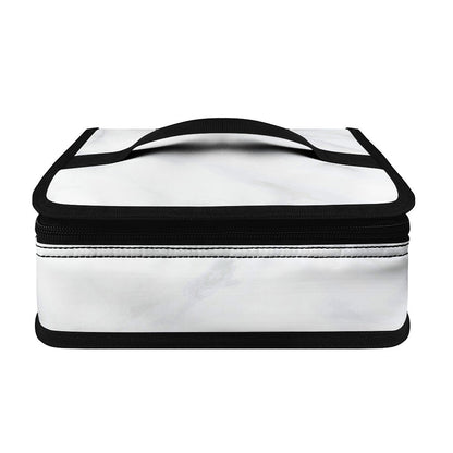 White Marble Print Small Lunch Bag