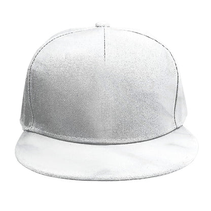 White Marble Print Snapback Cap