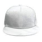 White Marble Print Snapback Cap