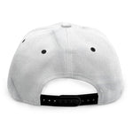 White Marble Print Snapback Cap