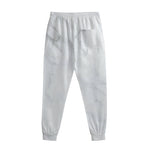 White Marble Print Sweatpants