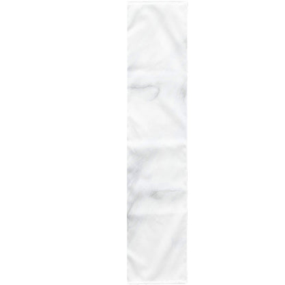 White Marble Print Table Runner