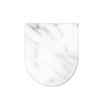 White Marble Print Toilet Lid Cover