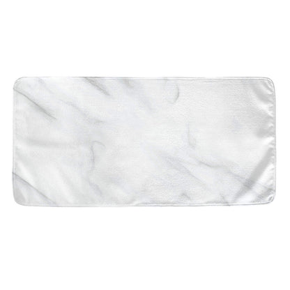 White Marble Print Towel