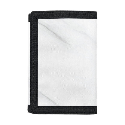 White Marble Print Trifold Wallet