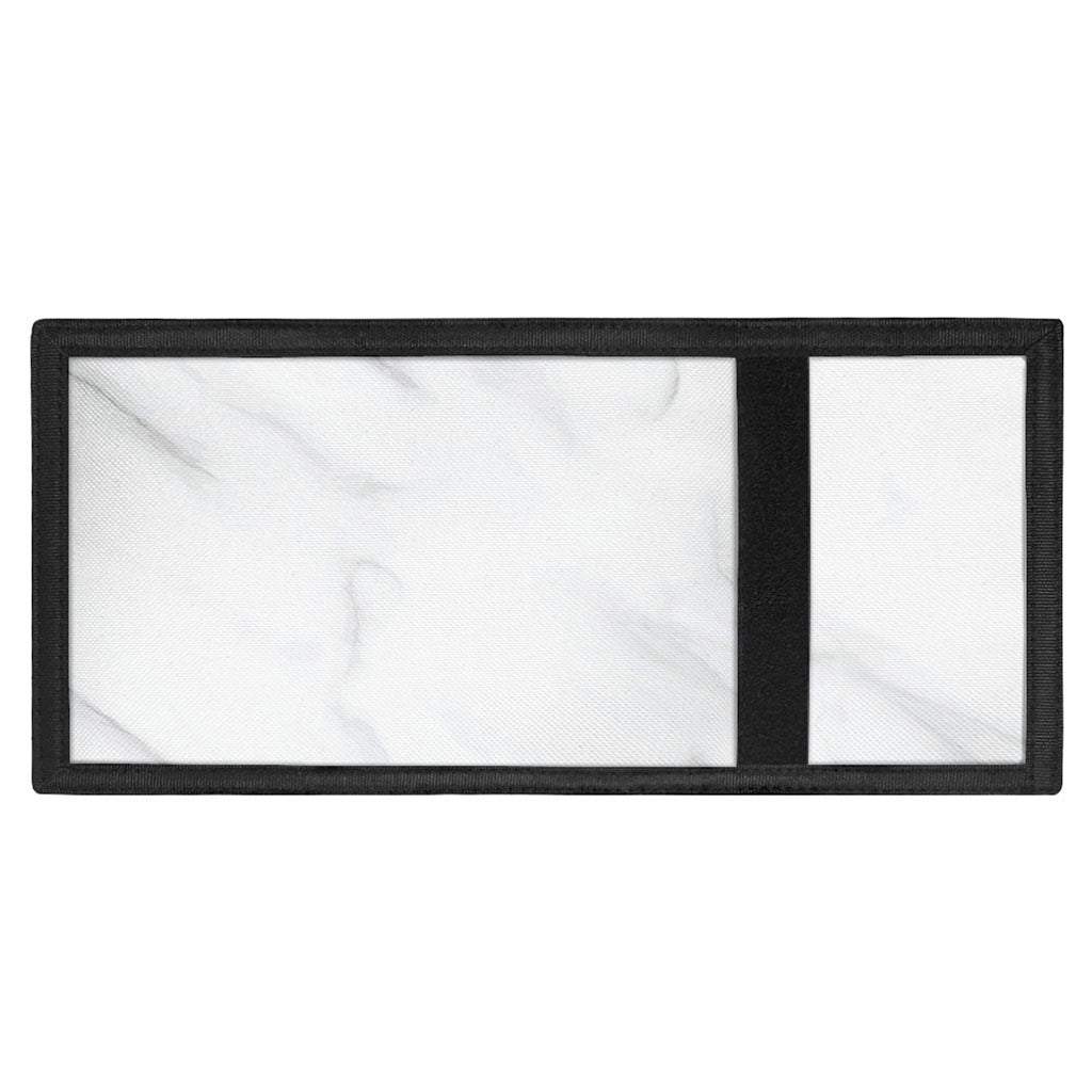 White Marble Print Trifold Wallet